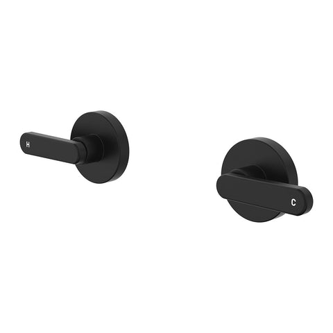 Curved Lever Shower/Bath Wall Top Assembly - Various Colours