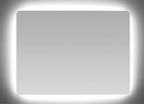 Rectangle Frameless LED Bathroom Mirror Anti-Fog Backlit Touch-on Switch - 900/1200/1500x700mm
