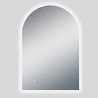 Arched Shape LED Mirror Touch-on switch 600x900mm - Frameless