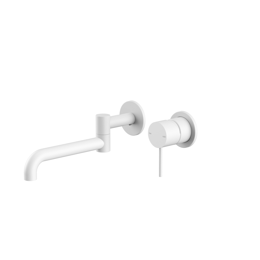 Nero Tapware WBM42 Mecca Wall Basin/Bath Mixer Set with Swivel Spout - Various Colours