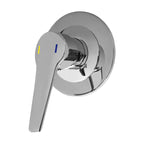 Gentec NGMLF4000 Lead Free DZR Brass In-Wall Recess Shower Mixer w/ Yellow and Blue Printed Handle