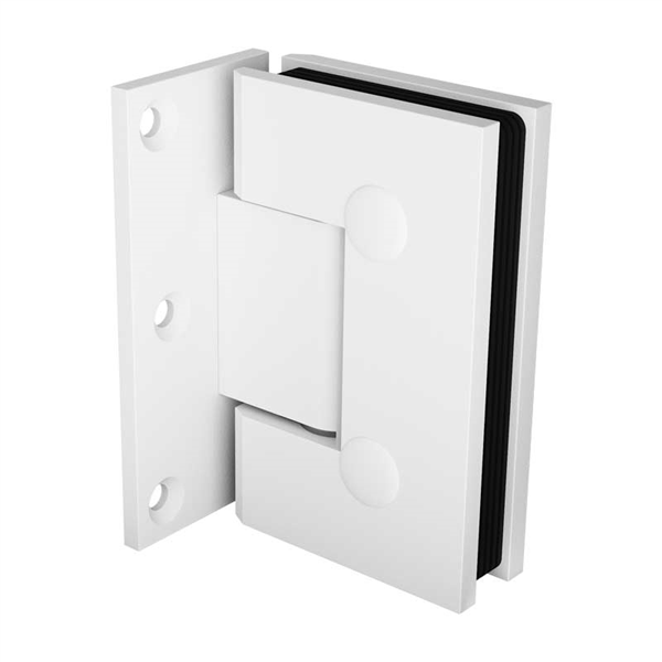 10mm Shower Screen Door Hinge (Wall to Glass) - Matt White