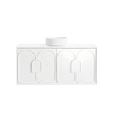 BV89WH Matte White with Stone handle Wall Hung Vanity - 600 / 750 / 900 / 1200 / 1500 / 1800mm