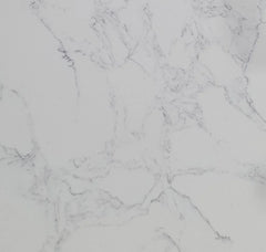 ET Carrara (510mm Depth) Curved Silica Free Stone Flat Vanity Top - Various Sizes