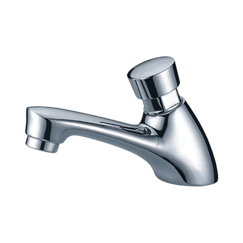 Nero Lead Free Self Closing Timeflow Push Button Tap - Chrome