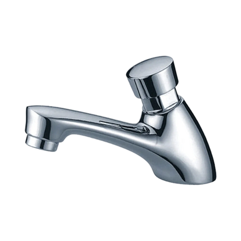 Nero Lead Free Self Closing Timeflow Push Button Tap - Chrome