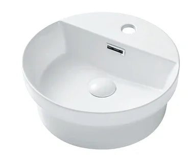 Illusia Round Inset Basin 390x390mm - Gloss White