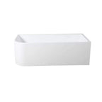 Matte White Right Hand Corner Freestanding Bath 1500 / 1700mm - Matte White