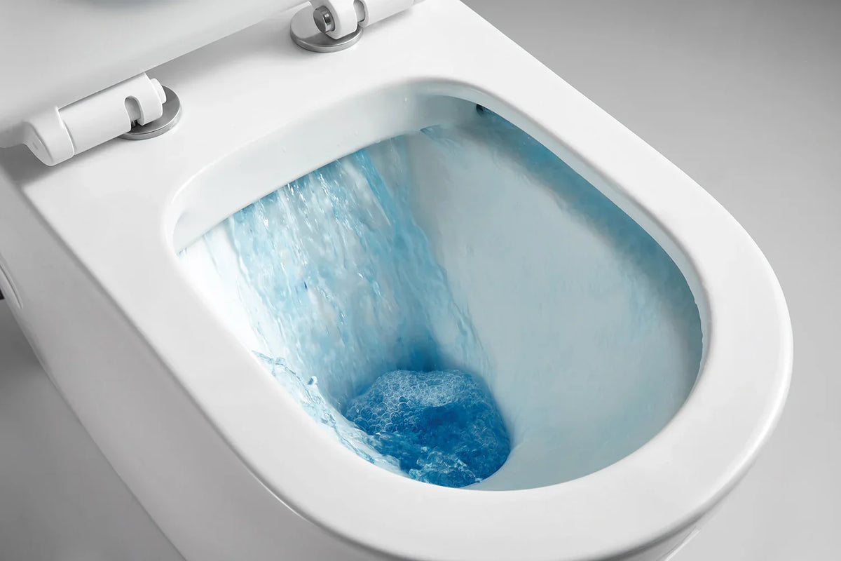 Raised Height Back To Wall Rimless Flush Toilet Suite with Soft Close Seat - White (Project)
