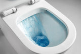 Noveen Raised Height Back To Wall Rimless Flush Toilet Suite with Soft Close Seat - White (Project)