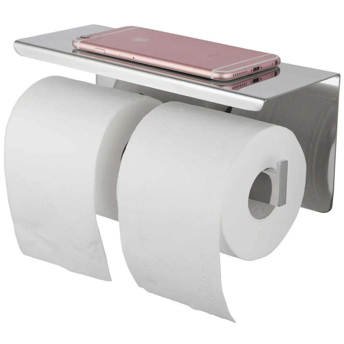 Toilet Roll Holder with Shelf - Various Colours