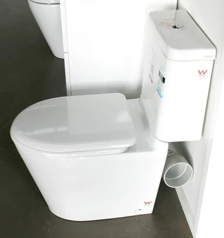 Cotto Closed Coupled Skew Pan Connection Toilet Suite with Soft Close Seat - White (4 Star)