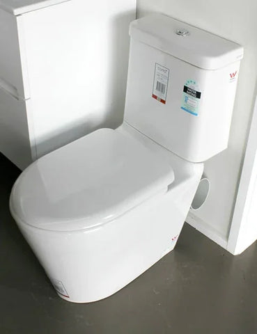 Cotto Closed Coupled Skew Pan Connection Toilet Suite with Soft Close Seat - White (4 Star)