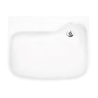 Gentec SANC610B Wall Mounted 610mm Type A Clinical Basin w/ Nano Glazing, No Tap Hole Offset Waste No Overflow