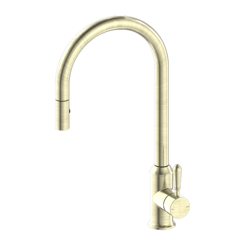 York Kitchen / Laundry Sink Mixer with Pullout and Veggie Spray - Various Colours