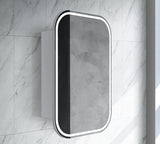 Soft Square LED Mirror Cabinet with Demister 600x900mm - Various Colours