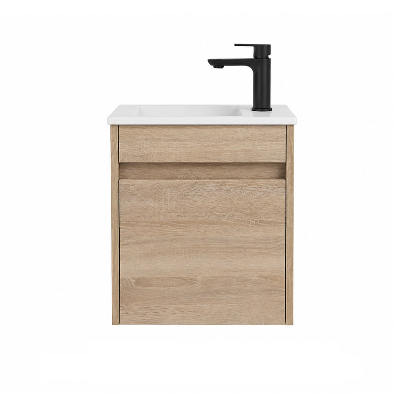 BV31WH Compact Wall Hung Wooden Vanity 465x260mm - Various Colours