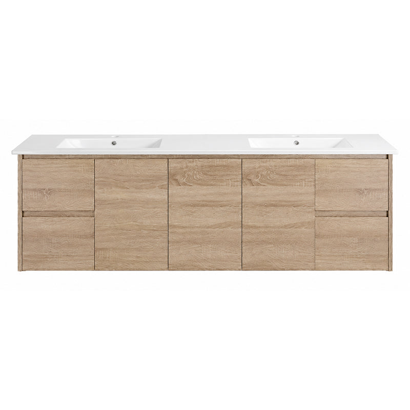 BV59WH (460mm Depth) Wooden Finish Wall Hung Vanity- 600 / 750 / 900 / 1200 / 1500mm
