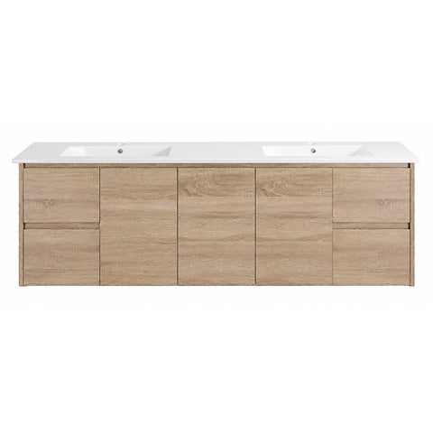 BV59WH (460mm Depth) Wooden Finish Wall Hung Vanity- 600 / 750 / 900 / 1200 / 1500mm