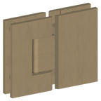 10mm Shower Screen Door Hinge (Glass to Glass) - Various Colours