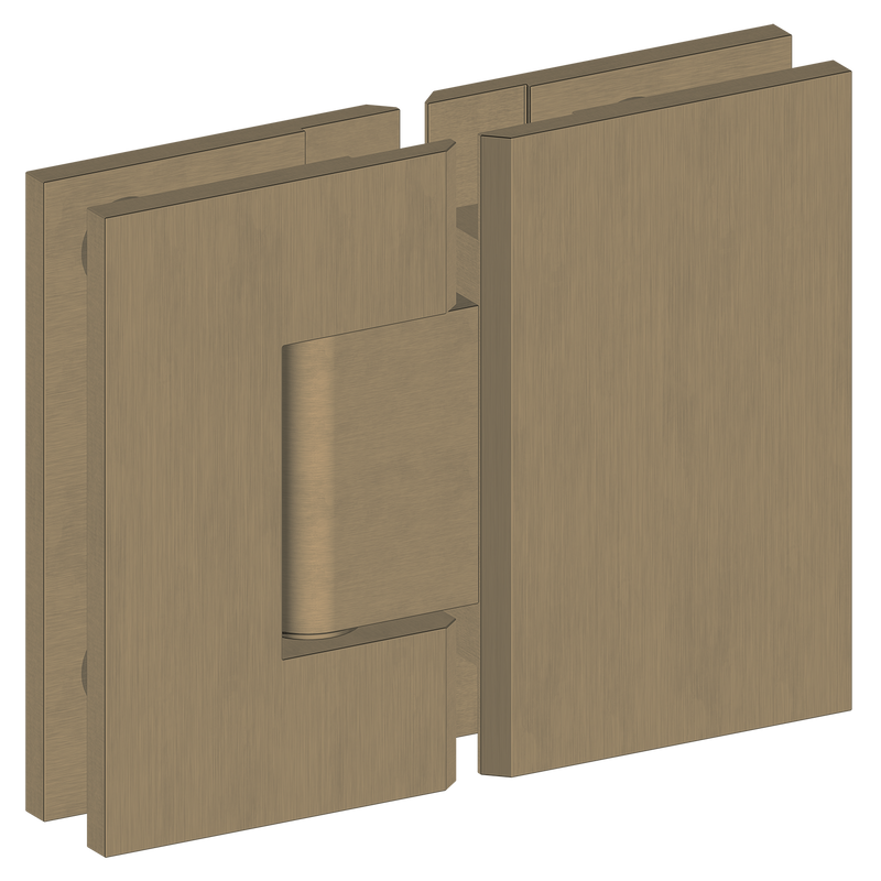 10mm Shower Screen Door Hinge (Glass to Glass) - Various Colours