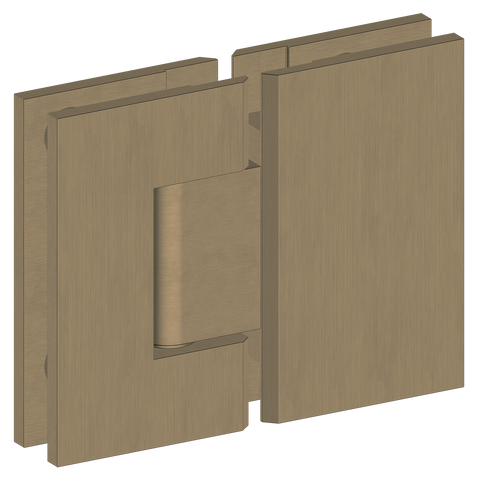 10mm Shower Screen Door Hinge (Glass to Glass) - Various Colours
