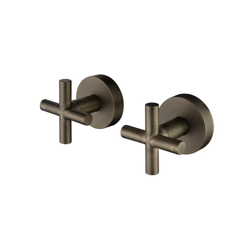 Cross Handle Shower/Bath Wall Top Assembly - Various Colours