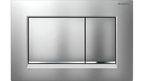 Square Button Flush Plate for Geberit In-Wall Cistern Toilet - Chrome