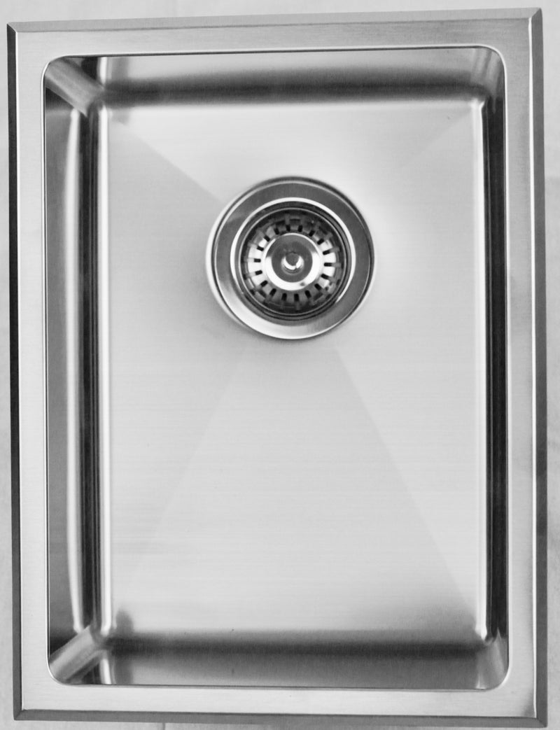 Single Bowl Drop in/Undermount Butler / Laundry Sink 340x450mm - Stainless Steel (Stock Clearance)