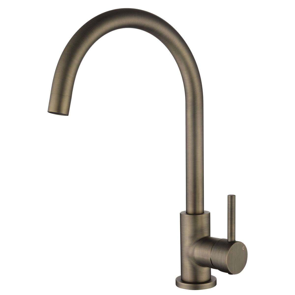 Side Lever Gooseneck Kitchen / Laundry Sink Mixer - Various Colours