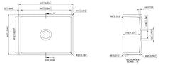 BUTLERS Single Bowl Ceramic Kitchen/Laundry Sink 610x457mm / 762x457mm / 838x457mm