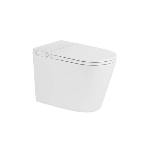 Luna inbuilt Cistern Tornado Rimless Flush Toilet Suite with Smart Remote Bidet Seat - White (4 Star)