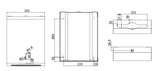Paper Towel Dispenser with viewing window in stainless steel