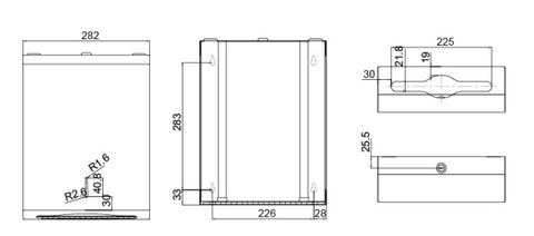 Paper Towel Dispenser with Viewing Window in Stainless Steel