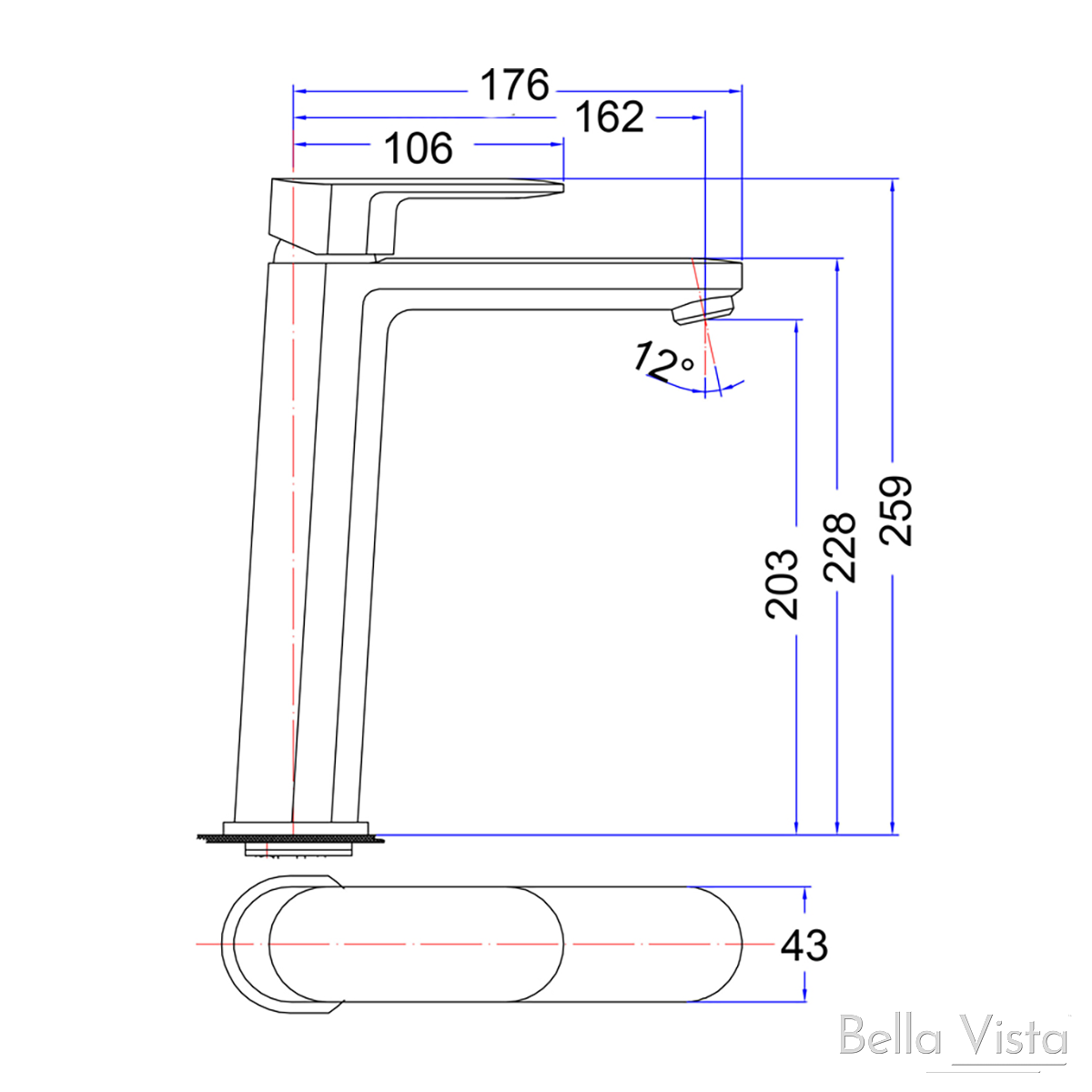BV Chrome Supra Tall Basin Mixer - Floor Display Clearance