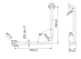 CARE 90 Degree Grab Rail - Various Colours