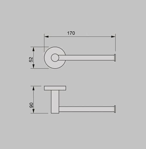 Cross Hatched Toilet Roll Holder - Various Colours