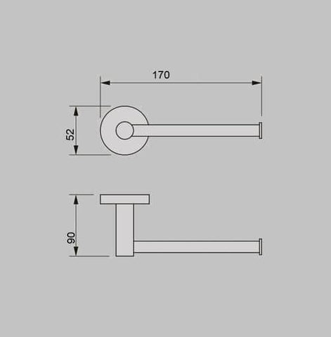 Cross Hatched Toilet Roll Holder - Various Colours