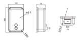 Soap Dispenser with viewing window - Stainless Steel