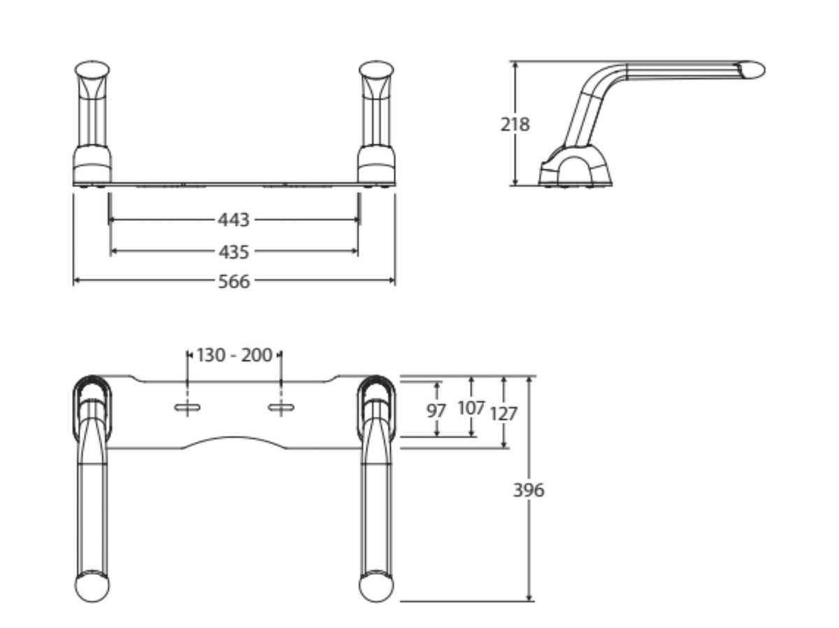 Toilet Support Arm for sitting and standing
