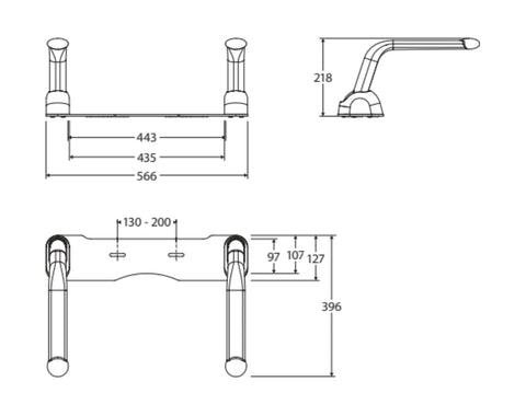 Toilet Support Arm for sitting and standing