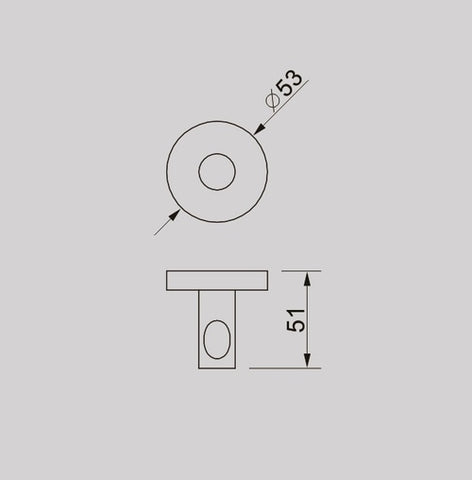 Cross Hatched Single Robe Hook - Various Colours