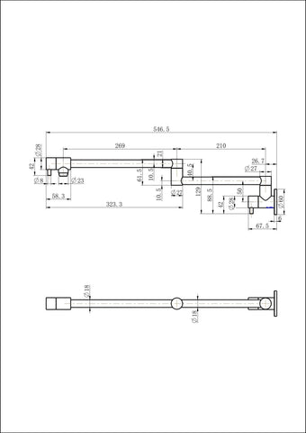 Builder Range Wall Mounted Pot Filler - Various Colours
