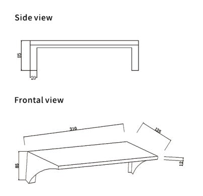 Care Shelf - Stainless Steel / Black