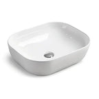 Elcat Rectangle Above Counter Ceramic Basin 505x405mm - Various Colours