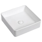 Cielo Fluted Above Counter Ceramic Basin
