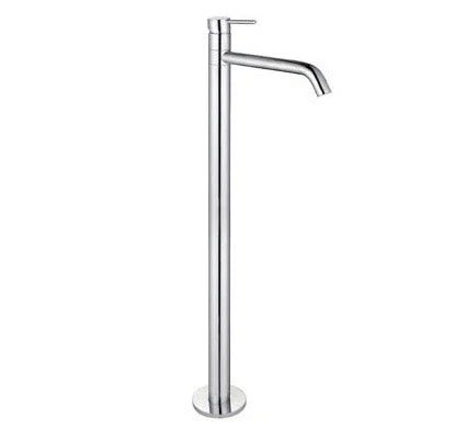 Round Freestanding Bath Mixer / Filler - Chrome