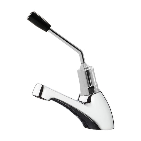 Gentec TFTLF1500AC Lead Free DZR Brass Hob Mounted Single Temperature Timed Flow Pillar Tap w/ Care Lever Handle