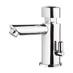 Gentec TFTLF2500 Lead Free DZR Brass Hob Mounted Right Angled Hot and Cold Temperature Timed Flow Pillar Tap w/ Temperature Blender