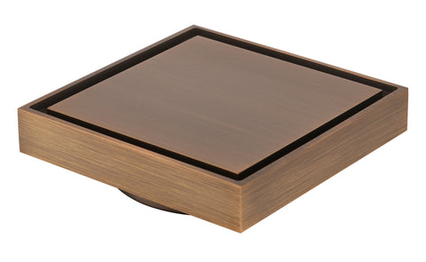 Low Profile Square Tile Insert Shower Floor Waste 133x133mm - Various Colours